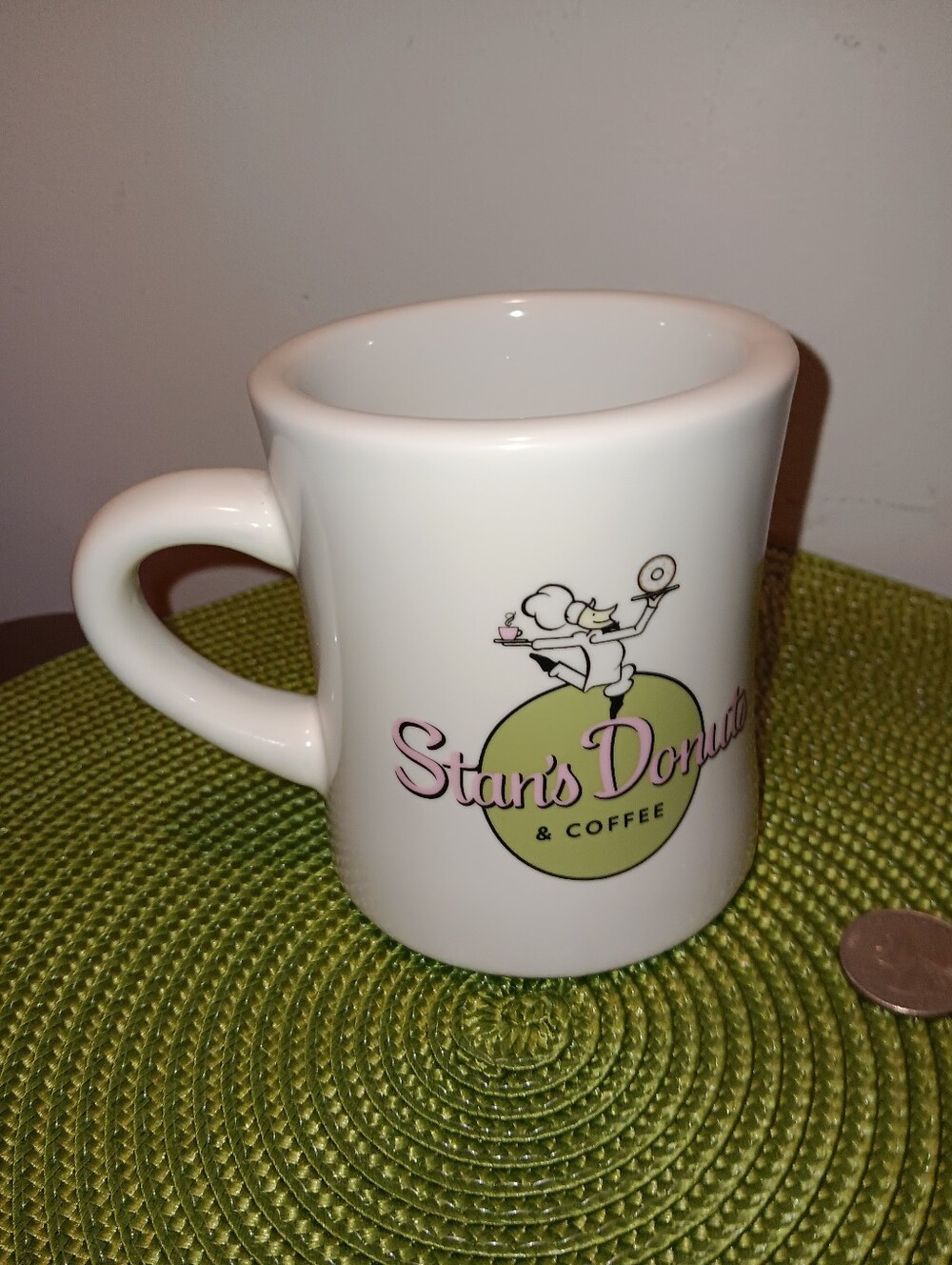 Stan’s Donuts & Coffee / Chicago Flag heavy ceramic diner mug by Westford China